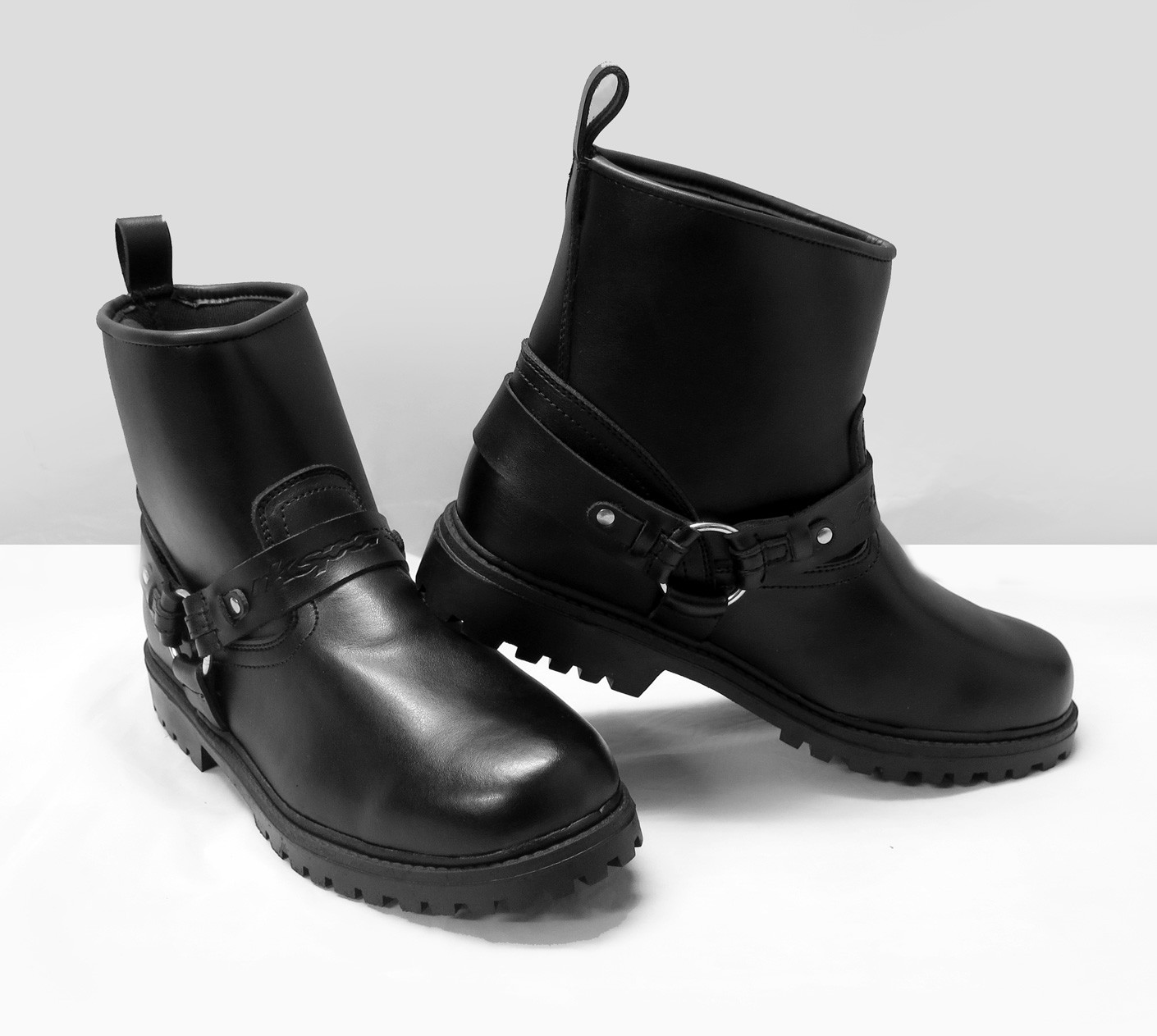 Johhny Reb Style Biker Boot- Black